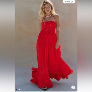 Free People Extratropical Maxi Dress In Cherry Tomato Women’s XS S